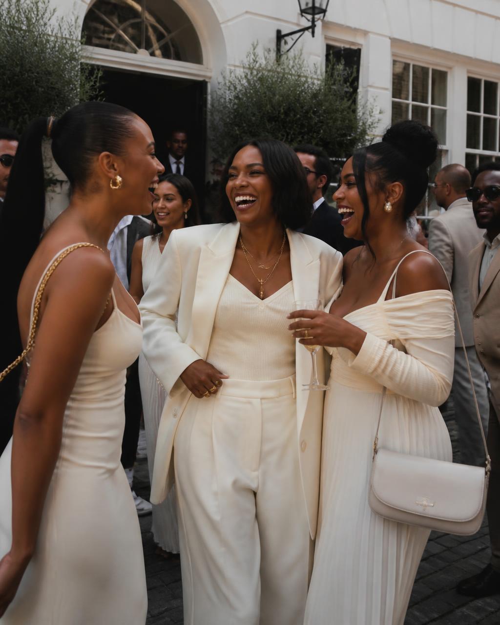 Guests sharing a moment at an Akosua Konceptz gathering